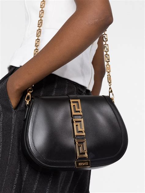 greca goddess bag versace|Versace la greca shoulder bag.